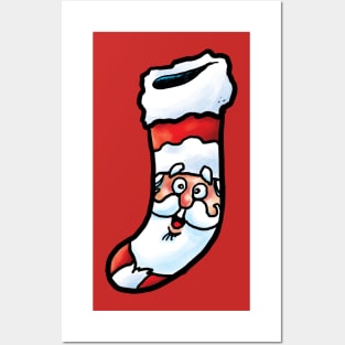 Santa Stocking Posters and Art